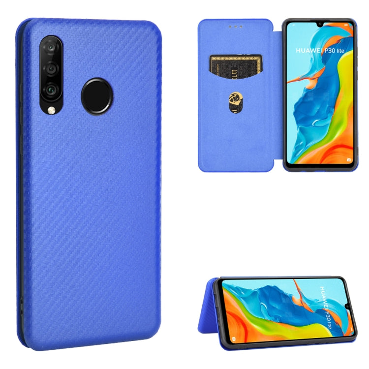 Carbon Fiber Texture Magnetic Horizontal Flip TPU + PC + PU Leather Case with Card Slot, For Huawei Mate 30 Pro, For Huawei Mate 30, For Huawei nova 6 SE / nova 7i, For Huawei P30, For Huawei Honor 10i / 20i, For Huawei Honor 20 / nova 5T��������������...