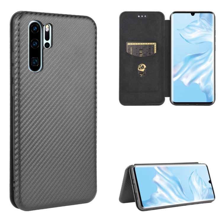Carbon Fiber Texture Magnetic Horizontal Flip TPU + PC + PU Leather Case with Card Slot, For Huawei Mate 30 Pro, For Huawei Mate 30, For Huawei nova 6 SE / nova 7i, For Huawei P30, For Huawei Honor 10i / 20i, For Huawei Honor 20 / nova 5T��������������...