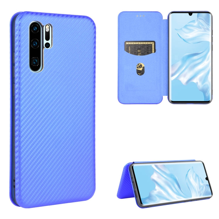 Carbon Fiber Texture Magnetic Horizontal Flip TPU + PC + PU Leather Case with Card Slot, For Huawei Mate 30 Pro, For Huawei Mate 30, For Huawei nova 6 SE / nova 7i, For Huawei P30, For Huawei Honor 10i / 20i, For Huawei Honor 20 / nova 5T��������������...