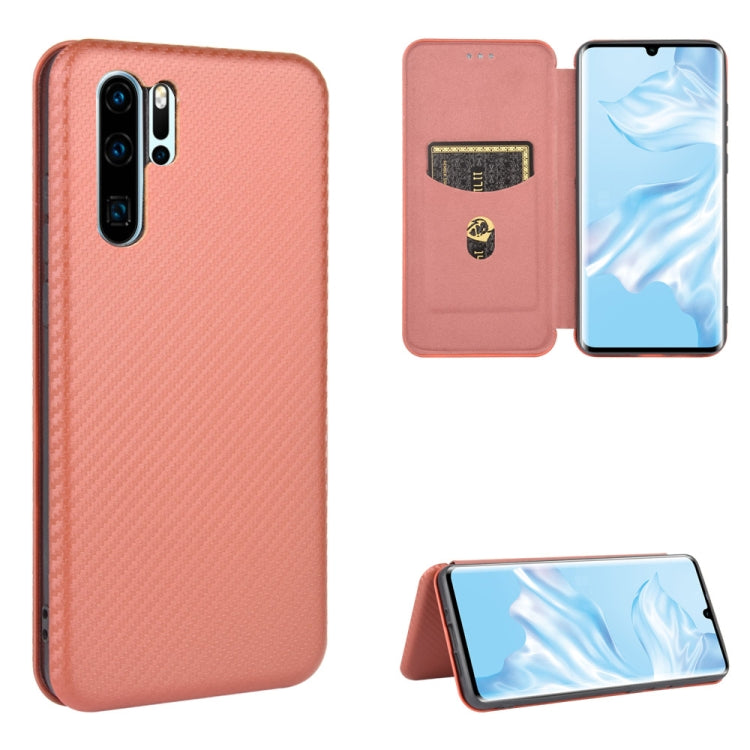 Carbon Fiber Texture Magnetic Horizontal Flip TPU + PC + PU Leather Case with Card Slot, For Huawei Mate 30 Pro, For Huawei Mate 30, For Huawei nova 6 SE / nova 7i, For Huawei P30, For Huawei Honor 10i / 20i, For Huawei Honor 20 / nova 5T��������������...