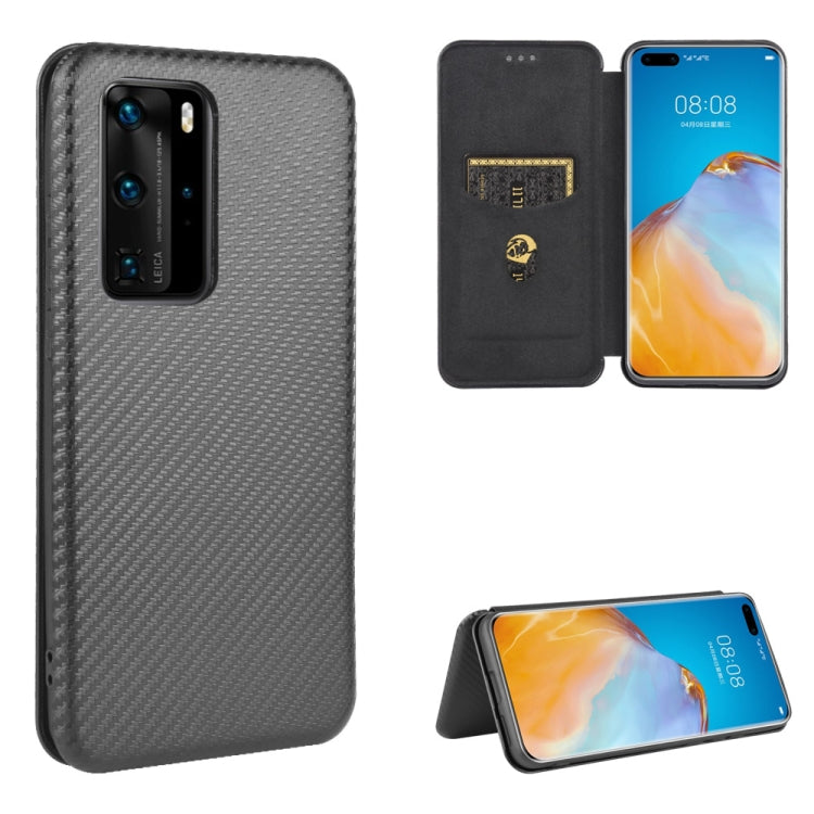 Carbon Fiber Texture Magnetic Horizontal Flip TPU + PC + PU Leather Case with Card Slot, For Huawei Mate 30 Pro, For Huawei Mate 30, For Huawei nova 6 SE / nova 7i, For Huawei P30, For Huawei Honor 10i / 20i, For Huawei Honor 20 / nova 5T��������������...