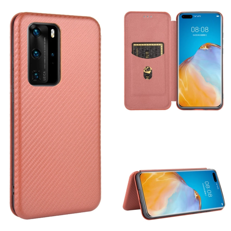 Carbon Fiber Texture Magnetic Horizontal Flip TPU + PC + PU Leather Case with Card Slot, For Huawei Mate 30 Pro, For Huawei Mate 30, For Huawei nova 6 SE / nova 7i, For Huawei P30, For Huawei Honor 10i / 20i, For Huawei Honor 20 / nova 5T��������������...