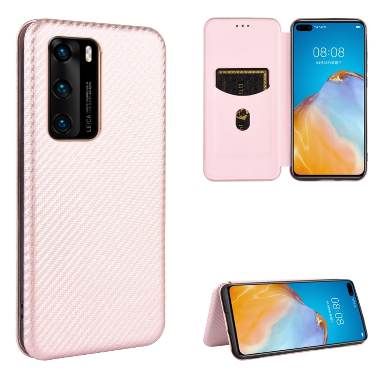 Carbon Fiber Texture Magnetic Horizontal Flip TPU + PC + PU Leather Case with Card Slot, For Huawei Mate 30 Pro, For Huawei Mate 30, For Huawei nova 6 SE / nova 7i, For Huawei P30, For Huawei Honor 10i / 20i, For Huawei Honor 20 / nova 5T��������������...