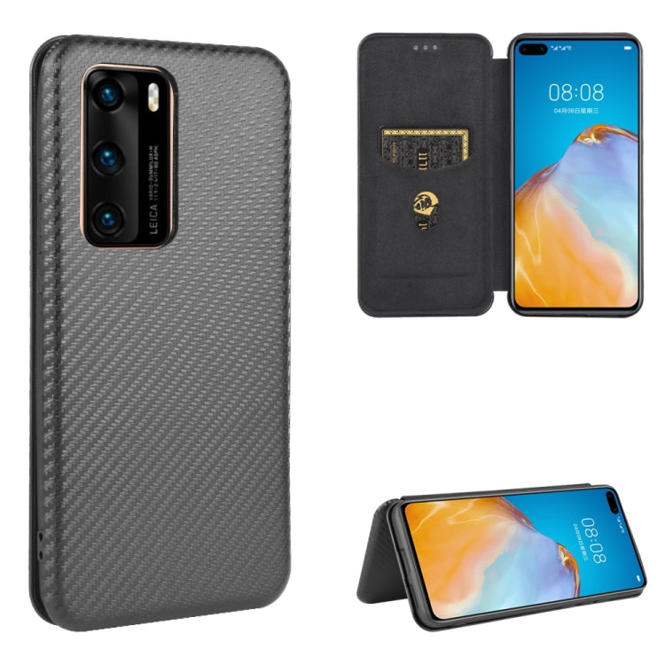 Carbon Fiber Texture Magnetic Horizontal Flip TPU + PC + PU Leather Case with Card Slot, For Huawei Mate 30 Pro, For Huawei Mate 30, For Huawei nova 6 SE / nova 7i, For Huawei P30, For Huawei Honor 10i / 20i, For Huawei Honor 20 / nova 5T��������������...