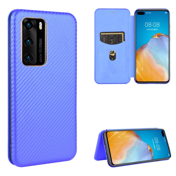Carbon Fiber Texture Magnetic Horizontal Flip TPU + PC + PU Leather Case with Card Slot, For Huawei Mate 30 Pro, For Huawei Mate 30, For Huawei nova 6 SE / nova 7i, For Huawei P30, For Huawei Honor 10i / 20i, For Huawei Honor 20 / nova 5T��������������...