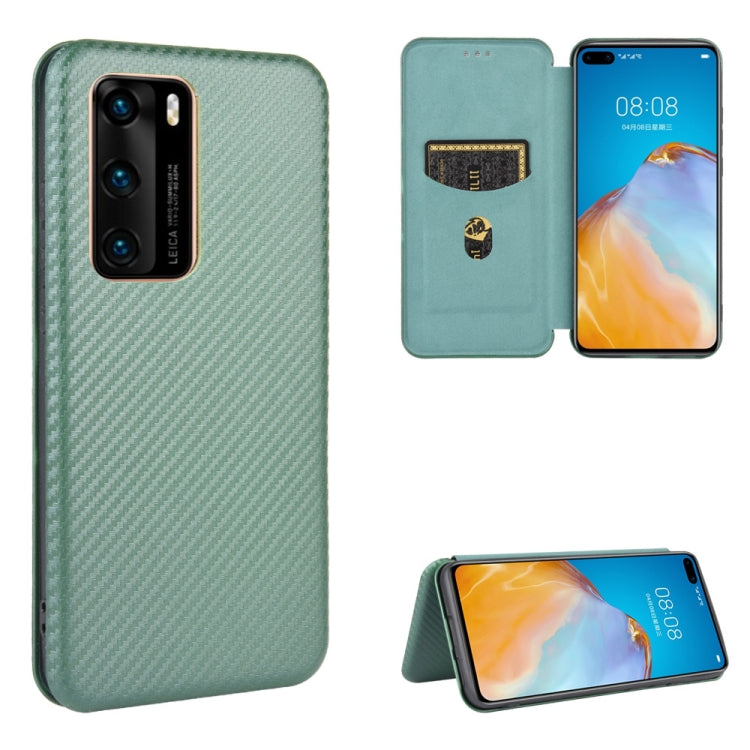Carbon Fiber Texture Magnetic Horizontal Flip TPU + PC + PU Leather Case with Card Slot, For Huawei Mate 30 Pro, For Huawei Mate 30, For Huawei nova 6 SE / nova 7i, For Huawei P30, For Huawei Honor 10i / 20i, For Huawei Honor 20 / nova 5T��������������...