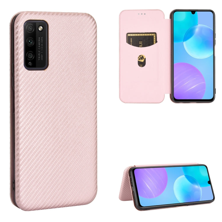 Carbon Fiber Texture Magnetic Horizontal Flip TPU + PC + PU Leather Case with Card Slot, For Huawei Honor 9X Lite, For Huawei Honor 30 Youth, For Huawei Y5p / Honor 9S, For Huawei Honor 9X Pro, For Huawei Honor 30 Pro, For Huawei Honor 30S�������������...