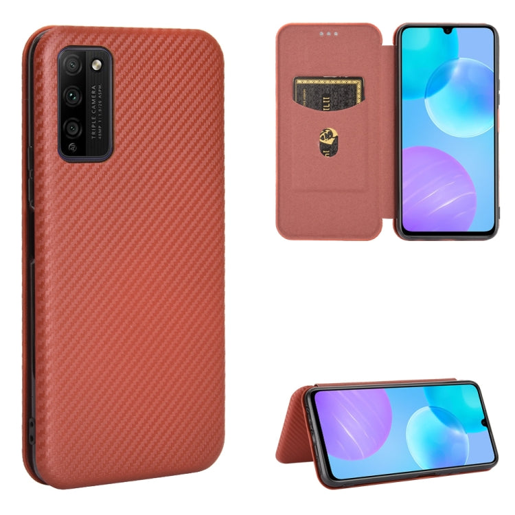 Carbon Fiber Texture Magnetic Horizontal Flip TPU + PC + PU Leather Case with Card Slot, For Huawei Honor 9X Lite, For Huawei Honor 30 Youth, For Huawei Y5p / Honor 9S, For Huawei Honor 9X Pro, For Huawei Honor 30 Pro, For Huawei Honor 30S�������������...