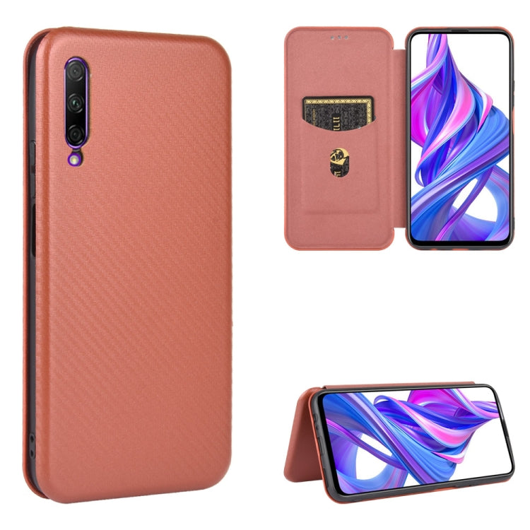 Carbon Fiber Texture Magnetic Horizontal Flip TPU + PC + PU Leather Case with Card Slot, For Huawei Honor 9X Lite, For Huawei Honor 30 Youth, For Huawei Y5p / Honor 9S, For Huawei Honor 9X Pro, For Huawei Honor 30 Pro, For Huawei Honor 30S�������������...