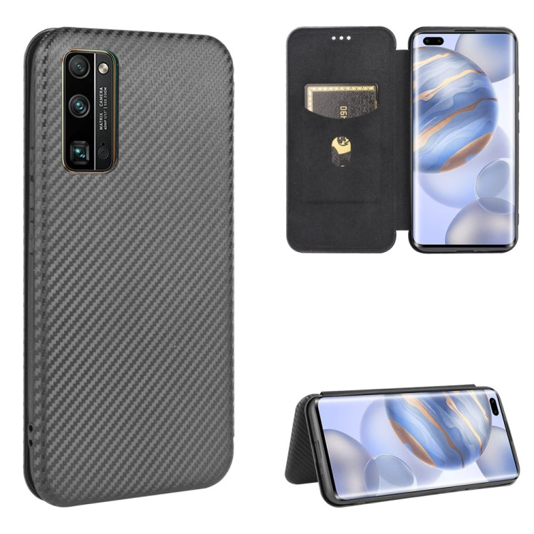 Carbon Fiber Texture Magnetic Horizontal Flip TPU + PC + PU Leather Case with Card Slot, For Huawei Honor 9X Lite, For Huawei Honor 30 Youth, For Huawei Y5p / Honor 9S, For Huawei Honor 9X Pro, For Huawei Honor 30 Pro, For Huawei Honor 30S�������������...