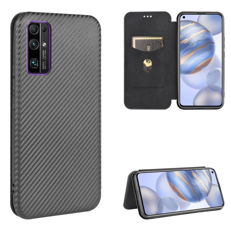 Carbon Fiber Texture Magnetic Horizontal Flip TPU + PC + PU Leather Case with Card Slot, For Huawei Honor 9X Lite, For Huawei Honor 30 Youth, For Huawei Y5p / Honor 9S, For Huawei Honor 9X Pro, For Huawei Honor 30 Pro, For Huawei Honor 30S�������������...