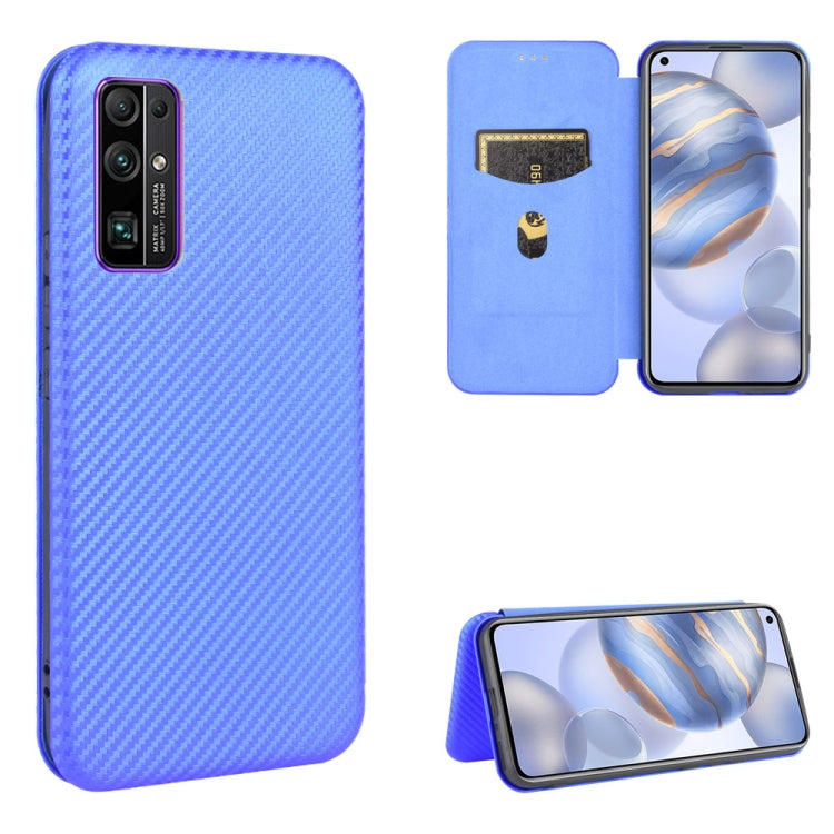 Carbon Fiber Texture Magnetic Horizontal Flip TPU + PC + PU Leather Case with Card Slot, For Huawei Honor 9X Lite, For Huawei Honor 30 Youth, For Huawei Y5p / Honor 9S, For Huawei Honor 9X Pro, For Huawei Honor 30 Pro, For Huawei Honor 30S�������������...