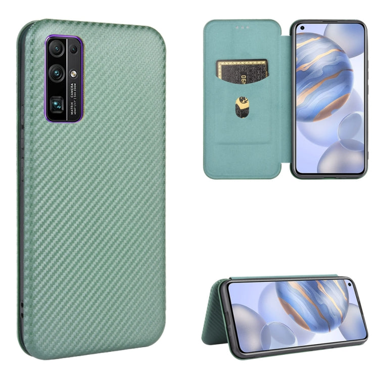 Carbon Fiber Texture Magnetic Horizontal Flip TPU + PC + PU Leather Case with Card Slot, For Huawei Honor 9X Lite, For Huawei Honor 30 Youth, For Huawei Y5p / Honor 9S, For Huawei Honor 9X Pro, For Huawei Honor 30 Pro, For Huawei Honor 30S�������������...