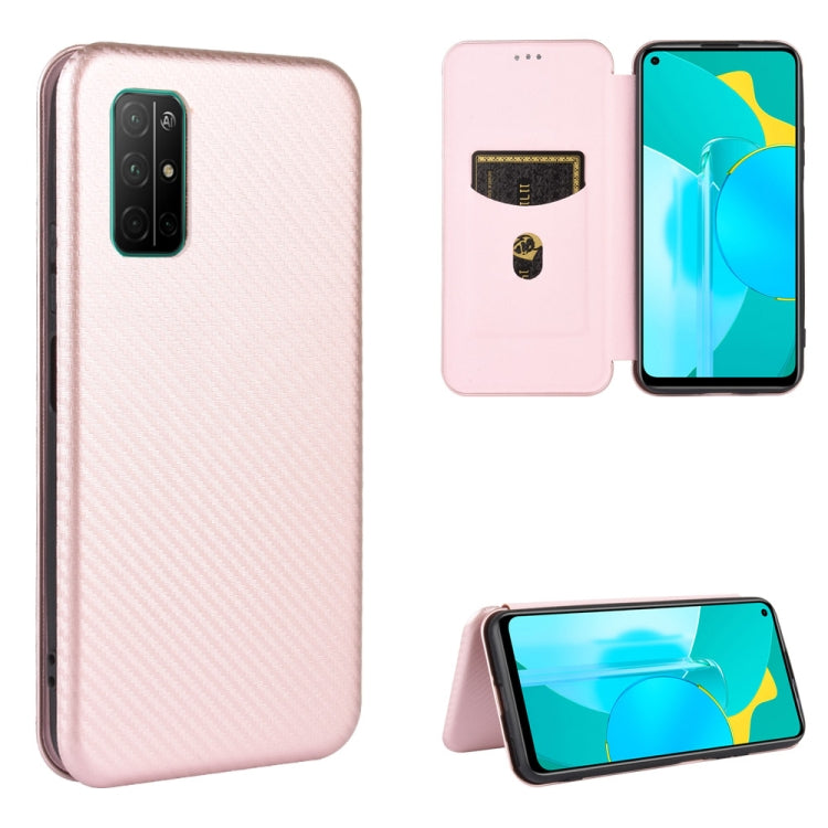 Carbon Fiber Texture Magnetic Horizontal Flip TPU + PC + PU Leather Case with Card Slot, For Huawei Honor 9X Lite, For Huawei Honor 30 Youth, For Huawei Y5p / Honor 9S, For Huawei Honor 9X Pro, For Huawei Honor 30 Pro, For Huawei Honor 30S�������������...