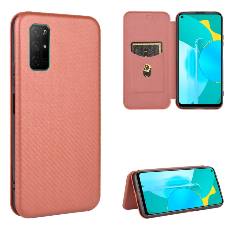 Carbon Fiber Texture Magnetic Horizontal Flip TPU + PC + PU Leather Case with Card Slot, For Huawei Honor 9X Lite, For Huawei Honor 30 Youth, For Huawei Y5p / Honor 9S, For Huawei Honor 9X Pro, For Huawei Honor 30 Pro, For Huawei Honor 30S�������������...