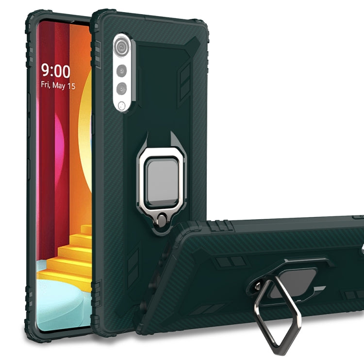Carbon Fiber Protective Case with 360 Degree Rotating Ring Holder, For LG Velvet / G9, For Motorola E (2020), For OPPO A52 / A72 / A92, For Vivo iQOO 3 5G, For Vivo Z6, For Wiko View 4 / View 4 Lite, For Google Pixel 4A 5G, For Google Pixel 5����������...