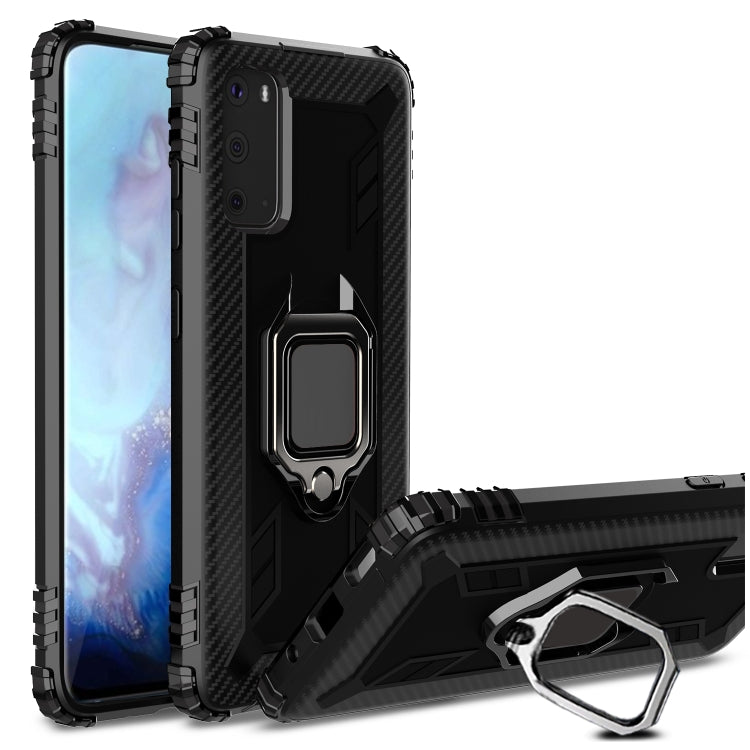 Carbon Fiber Protective Case with 360 Degree Rotating Ring Holder, For LG Velvet / G9, For Motorola E (2020), For OPPO A52 / A72 / A92, For Vivo iQOO 3 5G, For Vivo Z6, For Wiko View 4 / View 4 Lite, For Google Pixel 4A 5G, For Google Pixel 5����������...