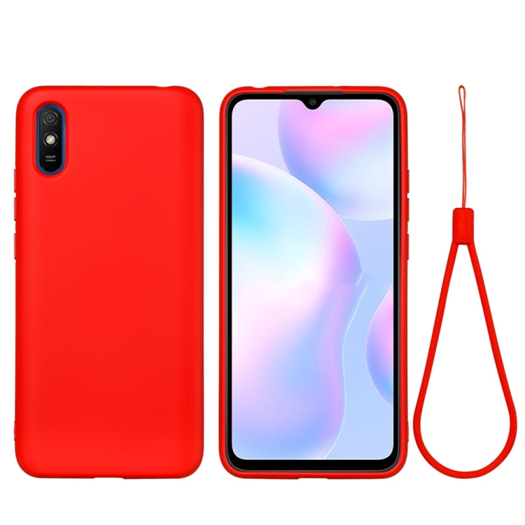 Pure Color Liquid Silicone Shockproof Full Coverage Case, For Samsung Galaxy Note20 Ultra, For Xiaomi Redmi 9A