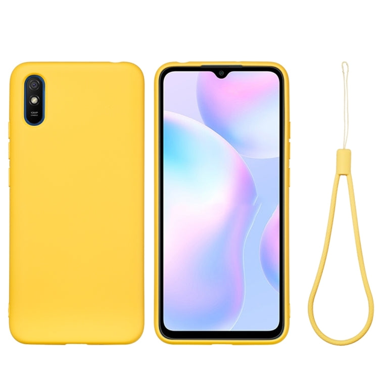 Pure Color Liquid Silicone Shockproof Full Coverage Case, For Samsung Galaxy Note20 Ultra, For Xiaomi Redmi 9A