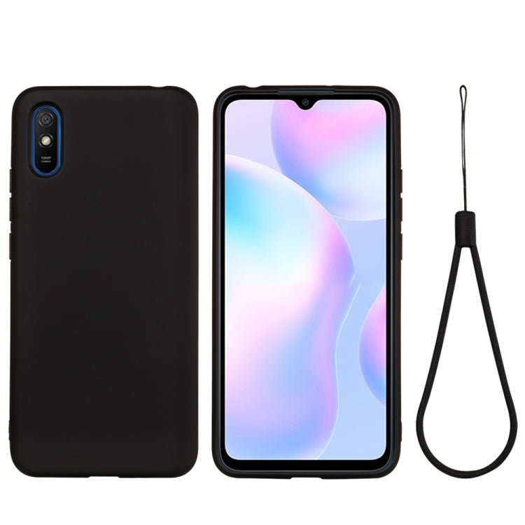 Pure Color Liquid Silicone Shockproof Full Coverage Case, For Samsung Galaxy Note20 Ultra, For Xiaomi Redmi 9A