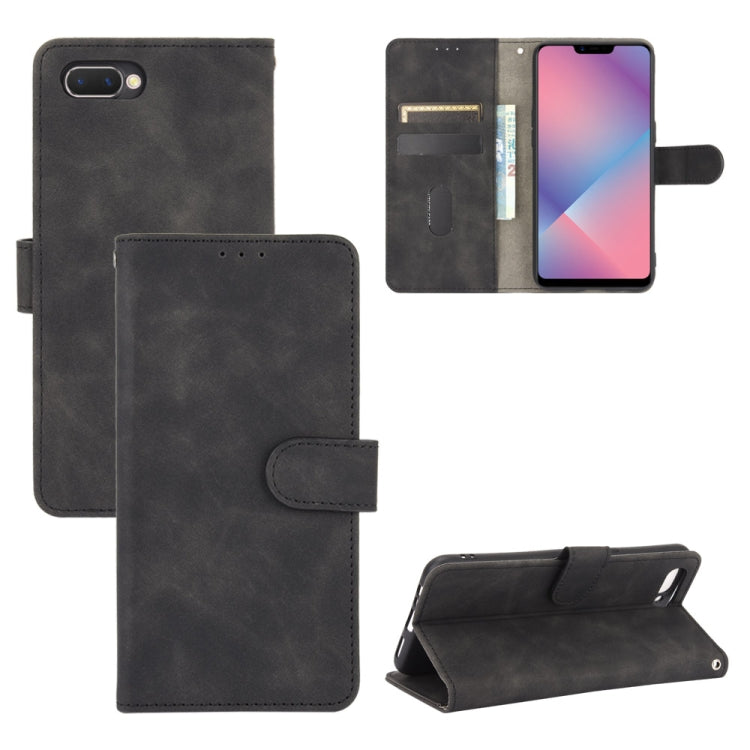 Solid Color Skin Feel Magnetic Buckle Horizontal Flip Calf Texture PU Leather Case with Holder & Card Slots & Wallet, For OPPO A5(AX5) / A3s / A12e, For OPPO A7(AX7) / A5s / AX5s / A12, For OPPO A8 / A31 (2020), For OPPO A9 (2020) / A11 / A11X / A5 (20...