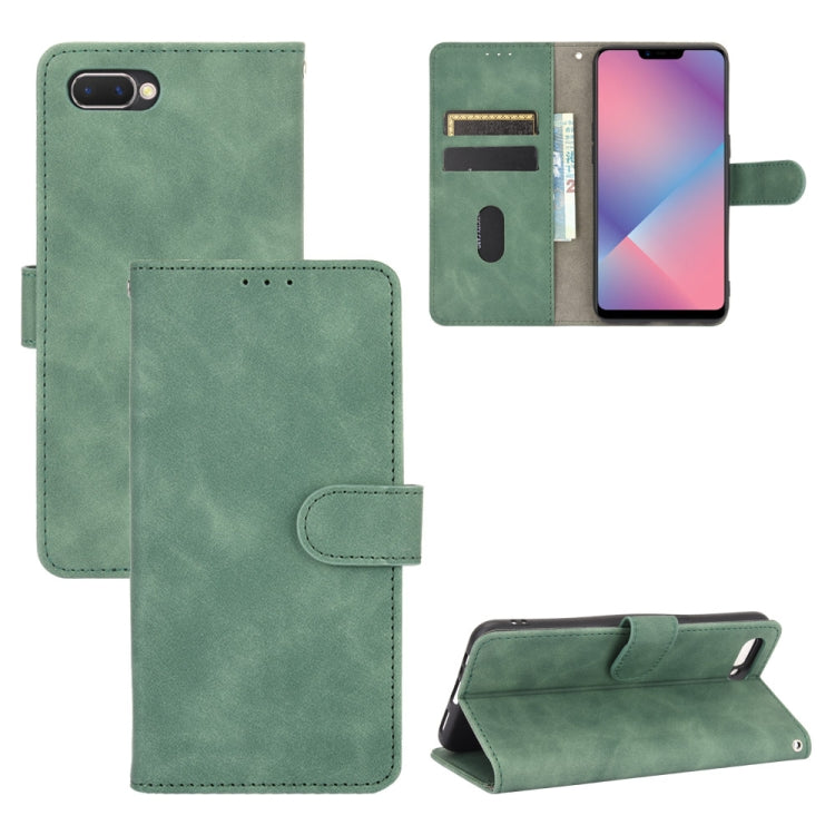 Solid Color Skin Feel Magnetic Buckle Horizontal Flip Calf Texture PU Leather Case with Holder & Card Slots & Wallet, For OPPO A5(AX5) / A3s / A12e, For OPPO A7(AX7) / A5s / AX5s / A12, For OPPO A8 / A31 (2020), For OPPO A9 (2020) / A11 / A11X / A5 (20...