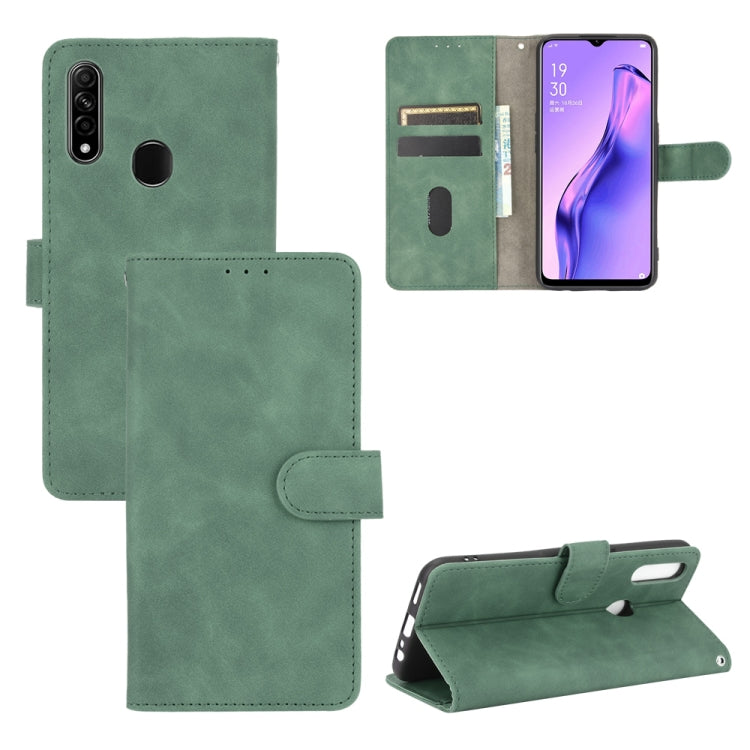 Solid Color Skin Feel Magnetic Buckle Horizontal Flip Calf Texture PU Leather Case with Holder & Card Slots & Wallet, For OPPO A5(AX5) / A3s / A12e, For OPPO A7(AX7) / A5s / AX5s / A12, For OPPO A8 / A31 (2020), For OPPO A9 (2020) / A11 / A11X / A5 (20...