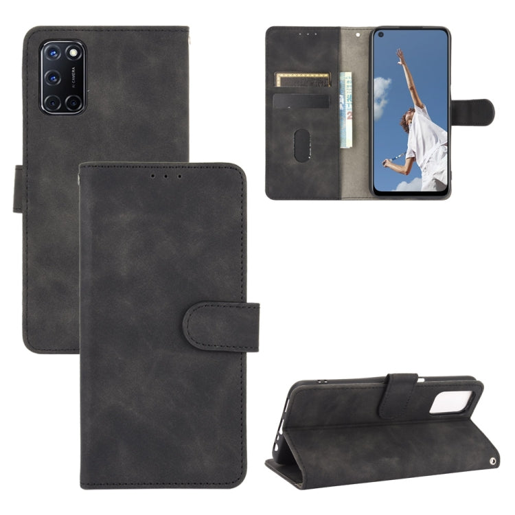 Solid Color Skin Feel Magnetic Buckle Horizontal Flip Calf Texture PU Leather Case with Holder & Card Slots & Wallet, For OPPO A5(AX5) / A3s / A12e, For OPPO A7(AX7) / A5s / AX5s / A12, For OPPO A8 / A31 (2020), For OPPO A9 (2020) / A11 / A11X / A5 (20...