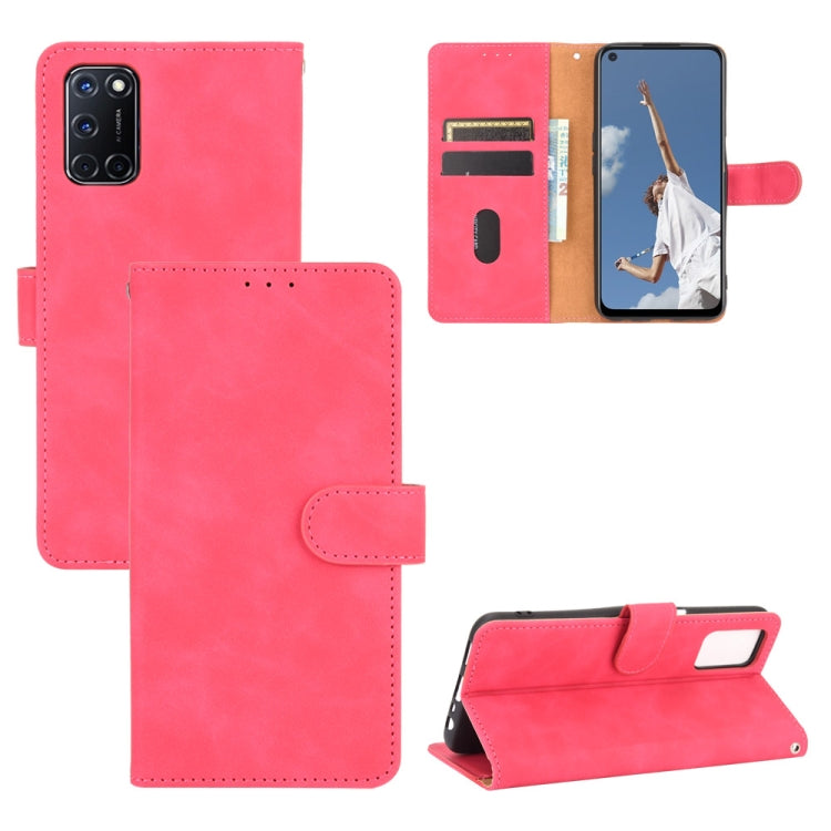 Solid Color Skin Feel Magnetic Buckle Horizontal Flip Calf Texture PU Leather Case with Holder & Card Slots & Wallet, For OPPO A5(AX5) / A3s / A12e, For OPPO A7(AX7) / A5s / AX5s / A12, For OPPO A8 / A31 (2020), For OPPO A9 (2020) / A11 / A11X / A5 (20...