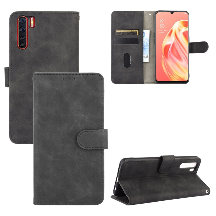 Solid Color Skin Feel Magnetic Buckle Horizontal Flip Calf Texture PU Leather Case with Holder & Card Slots & Wallet, For OPPO A5(AX5) / A3s / A12e, For OPPO A7(AX7) / A5s / AX5s / A12, For OPPO A8 / A31 (2020), For OPPO A9 (2020) / A11 / A11X / A5 (20...