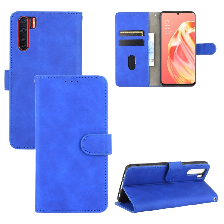 Solid Color Skin Feel Magnetic Buckle Horizontal Flip Calf Texture PU Leather Case with Holder & Card Slots & Wallet, For OPPO A5(AX5) / A3s / A12e, For OPPO A7(AX7) / A5s / AX5s / A12, For OPPO A8 / A31 (2020), For OPPO A9 (2020) / A11 / A11X / A5 (20...