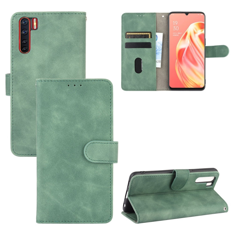 Solid Color Skin Feel Magnetic Buckle Horizontal Flip Calf Texture PU Leather Case with Holder & Card Slots & Wallet, For OPPO A5(AX5) / A3s / A12e, For OPPO A7(AX7) / A5s / AX5s / A12, For OPPO A8 / A31 (2020), For OPPO A9 (2020) / A11 / A11X / A5 (20...