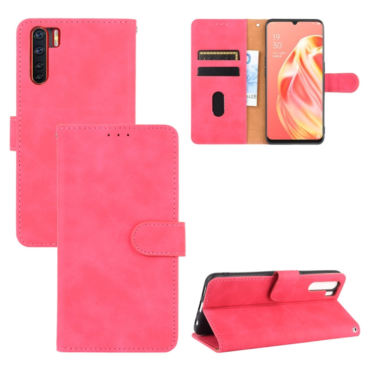 Solid Color Skin Feel Magnetic Buckle Horizontal Flip Calf Texture PU Leather Case with Holder & Card Slots & Wallet, For OPPO A5(AX5) / A3s / A12e, For OPPO A7(AX7) / A5s / AX5s / A12, For OPPO A8 / A31 (2020), For OPPO A9 (2020) / A11 / A11X / A5 (20...