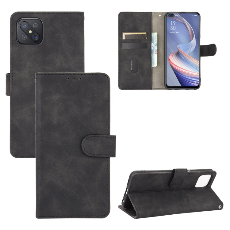 Solid Color Skin Feel Magnetic Buckle Horizontal Flip Calf Texture PU Leather Case with Holder & Card Slots & Wallet, For OPPO A5(AX5) / A3s / A12e, For OPPO A7(AX7) / A5s / AX5s / A12, For OPPO A8 / A31 (2020), For OPPO A9 (2020) / A11 / A11X / A5 (20...