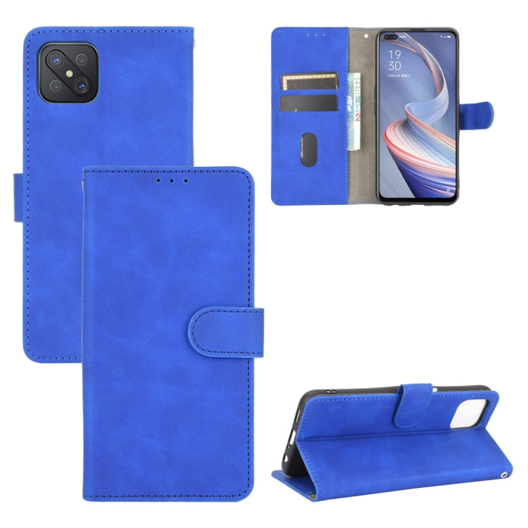 Solid Color Skin Feel Magnetic Buckle Horizontal Flip Calf Texture PU Leather Case with Holder & Card Slots & Wallet, For OPPO A5(AX5) / A3s / A12e, For OPPO A7(AX7) / A5s / AX5s / A12, For OPPO A8 / A31 (2020), For OPPO A9 (2020) / A11 / A11X / A5 (20...
