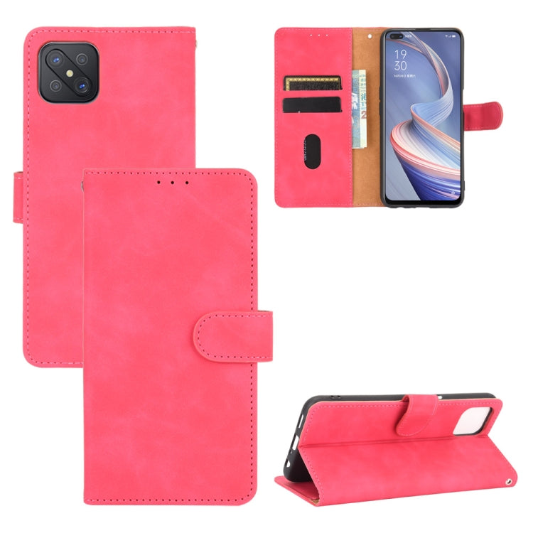 Solid Color Skin Feel Magnetic Buckle Horizontal Flip Calf Texture PU Leather Case with Holder & Card Slots & Wallet, For OPPO A5(AX5) / A3s / A12e, For OPPO A7(AX7) / A5s / AX5s / A12, For OPPO A8 / A31 (2020), For OPPO A9 (2020) / A11 / A11X / A5 (20...