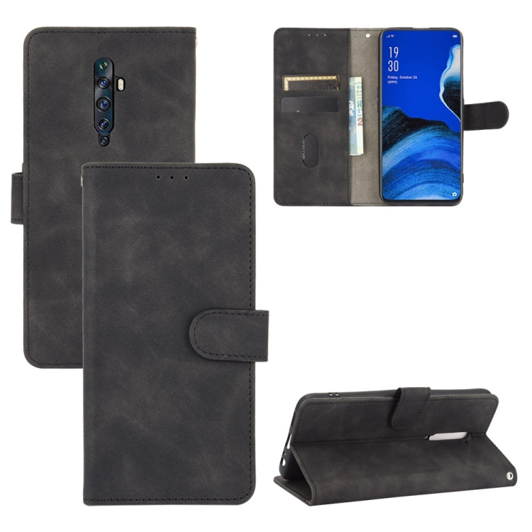 Solid Color Skin Feel Magnetic Buckle Horizontal Flip Calf Texture PU Leather Case with Holder & Card Slots & Wallet, For OPPO Reno2 Z / F, For OPPO Reno4 Pro 5G, For OPPO Reno A, For OPPO Reno Ace / Realme X2 Pro, For OPPO Reno3 5G / Find X2 Lite�����...
