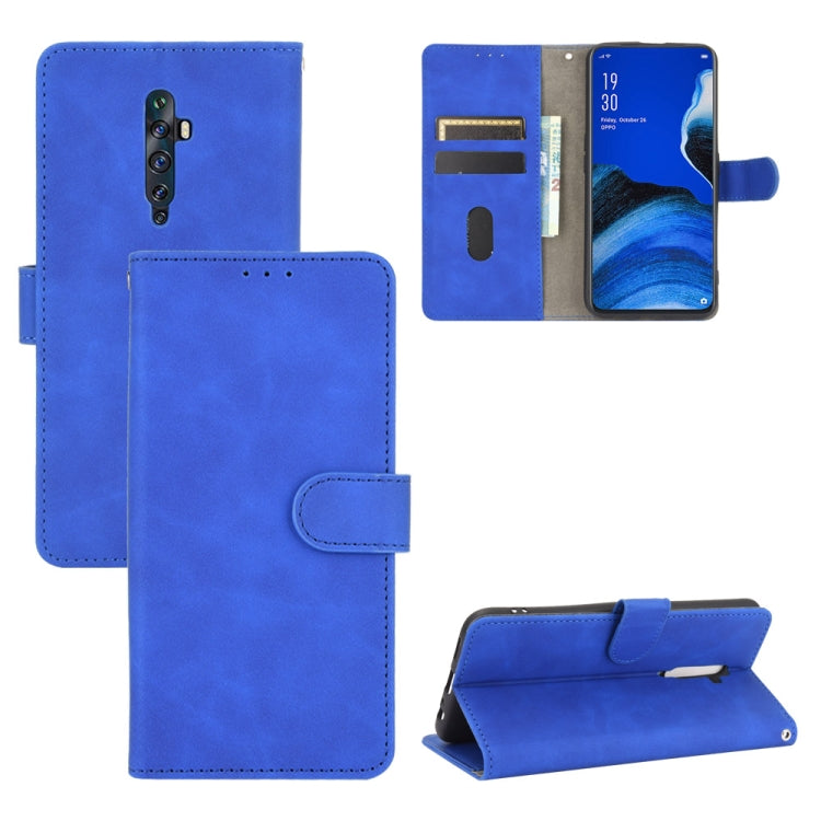 Solid Color Skin Feel Magnetic Buckle Horizontal Flip Calf Texture PU Leather Case with Holder & Card Slots & Wallet, For OPPO Reno2 Z / F, For OPPO Reno4 Pro 5G, For OPPO Reno A, For OPPO Reno Ace / Realme X2 Pro, For OPPO Reno3 5G / Find X2 Lite�����...