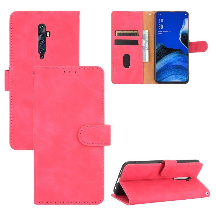 Solid Color Skin Feel Magnetic Buckle Horizontal Flip Calf Texture PU Leather Case with Holder & Card Slots & Wallet, For OPPO Reno2 Z / F, For OPPO Reno4 Pro 5G, For OPPO Reno A, For OPPO Reno Ace / Realme X2 Pro, For OPPO Reno3 5G / Find X2 Lite�����...