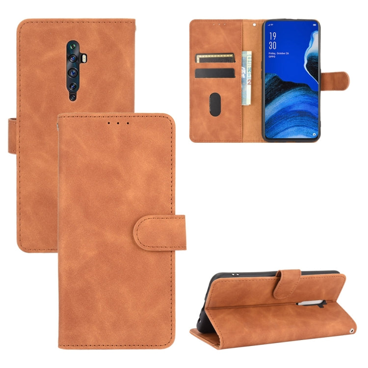 Solid Color Skin Feel Magnetic Buckle Horizontal Flip Calf Texture PU Leather Case with Holder & Card Slots & Wallet, For OPPO Reno2 Z / F, For OPPO Reno4 Pro 5G, For OPPO Reno A, For OPPO Reno Ace / Realme X2 Pro, For OPPO Reno3 5G / Find X2 Lite�����...