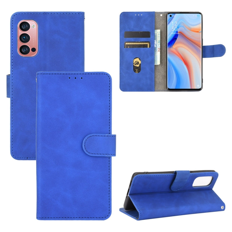 Solid Color Skin Feel Magnetic Buckle Horizontal Flip Calf Texture PU Leather Case with Holder & Card Slots & Wallet, For OPPO Reno2 Z / F, For OPPO Reno4 Pro 5G, For OPPO Reno A, For OPPO Reno Ace / Realme X2 Pro, For OPPO Reno3 5G / Find X2 Lite�����...