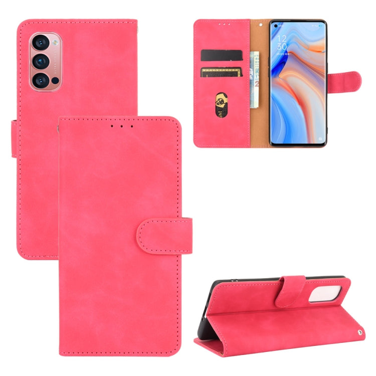 Solid Color Skin Feel Magnetic Buckle Horizontal Flip Calf Texture PU Leather Case with Holder & Card Slots & Wallet, For OPPO Reno2 Z / F, For OPPO Reno4 Pro 5G, For OPPO Reno A, For OPPO Reno Ace / Realme X2 Pro, For OPPO Reno3 5G / Find X2 Lite�����...