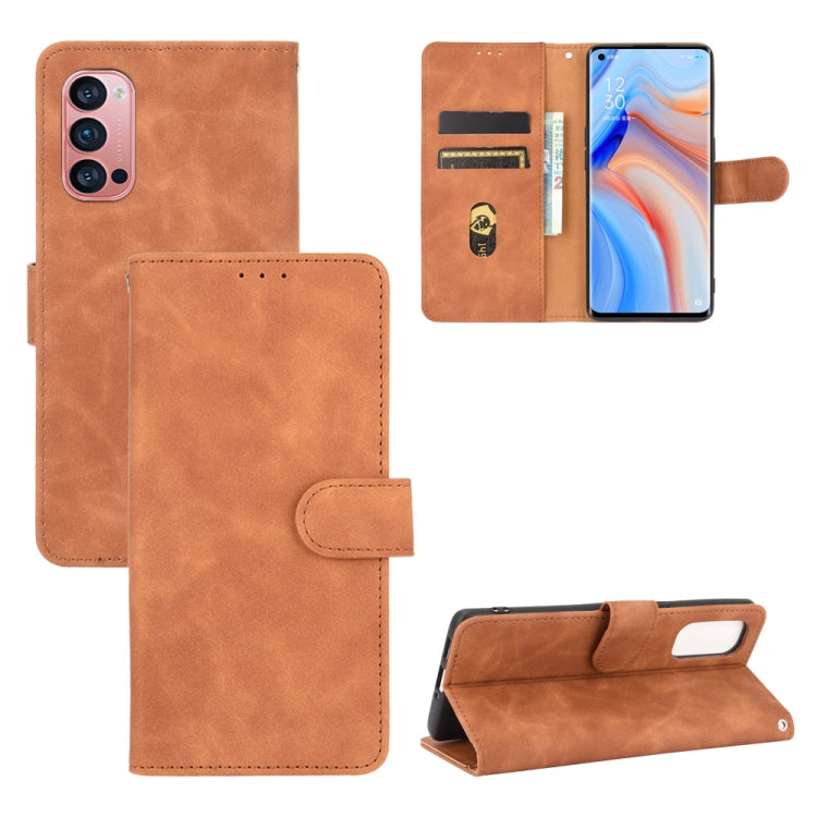 Solid Color Skin Feel Magnetic Buckle Horizontal Flip Calf Texture PU Leather Case with Holder & Card Slots & Wallet, For OPPO Reno2 Z / F, For OPPO Reno4 Pro 5G, For OPPO Reno A, For OPPO Reno Ace / Realme X2 Pro, For OPPO Reno3 5G / Find X2 Lite�����...