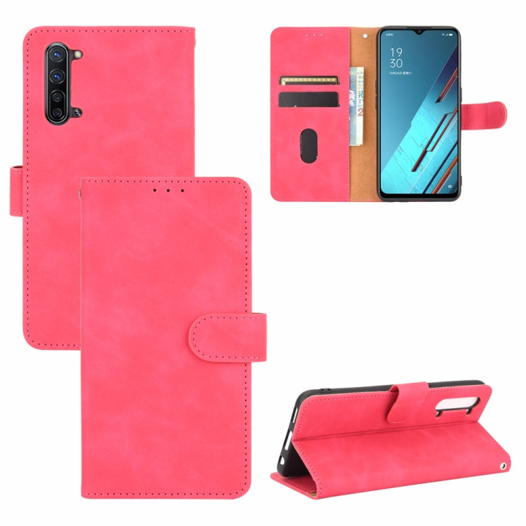 Solid Color Skin Feel Magnetic Buckle Horizontal Flip Calf Texture PU Leather Case with Holder & Card Slots & Wallet, For OPPO Reno2 Z / F, For OPPO Reno4 Pro 5G, For OPPO Reno A, For OPPO Reno Ace / Realme X2 Pro, For OPPO Reno3 5G / Find X2 Lite�����...