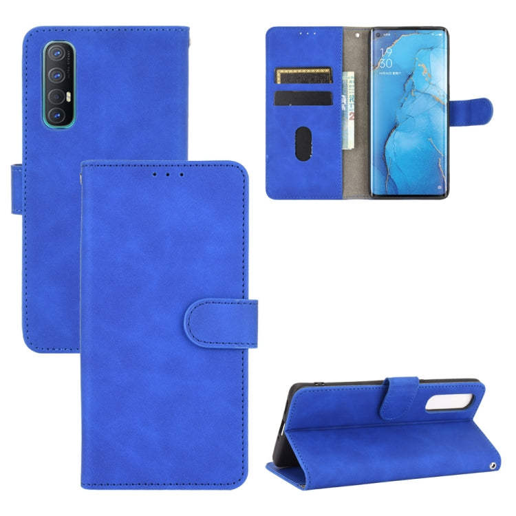 Solid Color Skin Feel Magnetic Buckle Horizontal Flip Calf Texture PU Leather Case with Holder & Card Slots & Wallet, For OPPO Reno2 Z / F, For OPPO Reno4 Pro 5G, For OPPO Reno A, For OPPO Reno Ace / Realme X2 Pro, For OPPO Reno3 5G / Find X2 Lite�����...