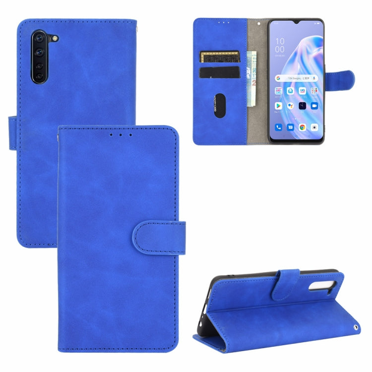 Solid Color Skin Feel Magnetic Buckle Horizontal Flip Calf Texture PU Leather Case with Holder & Card Slots & Wallet, For OPPO Reno2 Z / F, For OPPO Reno4 Pro 5G, For OPPO Reno A, For OPPO Reno Ace / Realme X2 Pro, For OPPO Reno3 5G / Find X2 Lite�����...