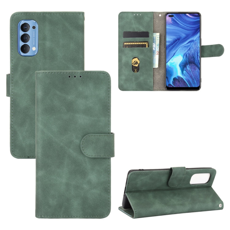 Solid Color Skin Feel Magnetic Buckle Horizontal Flip Calf Texture PU Leather Case with Holder & Card Slots & Wallet, For OPPO Reno2 Z / F, For OPPO Reno4 Pro 5G, For OPPO Reno A, For OPPO Reno Ace / Realme X2 Pro, For OPPO Reno3 5G / Find X2 Lite�����...