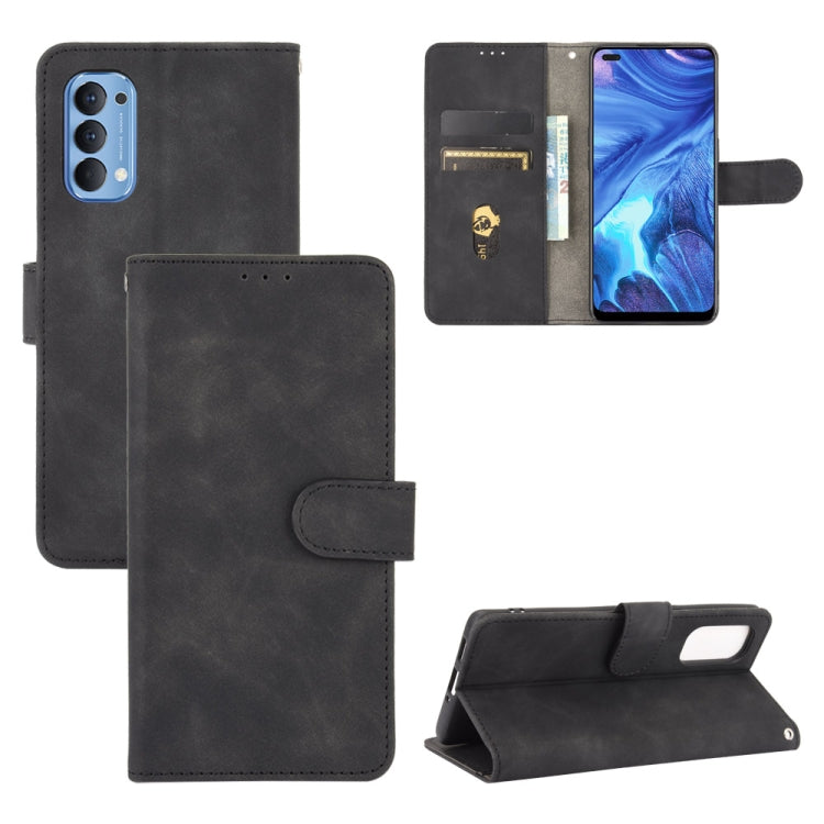 Solid Color Skin Feel Magnetic Buckle Horizontal Flip Calf Texture PU Leather Case with Holder & Card Slots & Wallet, For OPPO Reno2 Z / F, For OPPO Reno4 Pro 5G, For OPPO Reno A, For OPPO Reno Ace / Realme X2 Pro, For OPPO Reno3 5G / Find X2 Lite�����...