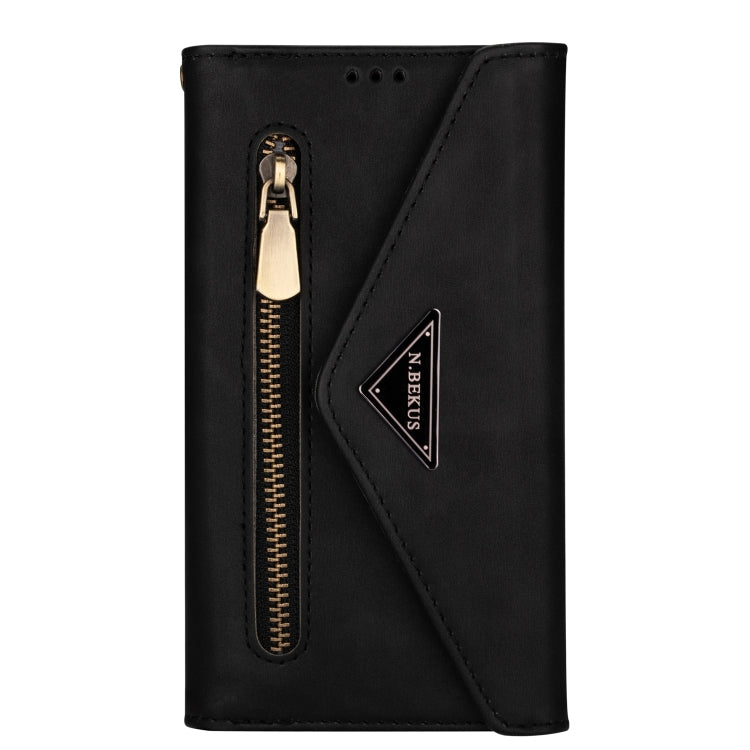 Skin Feel Zipper Horizontal Flip Leather Case with Holder & Card Slots & Photo Frame & Lanyard & Long Rope, For Huawei Mate 10 Lite, For Huawei Mate 10 Pro, For Huawei Mate 20, For Huawei P20, For Huawei P20 Pro, For Huawei P30, For Huawei P30 Lite����...