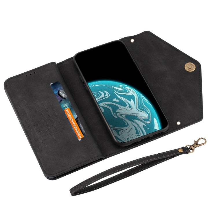 Skin Feel Zipper Horizontal Flip Leather Case with Holder & Card Slots & Photo Frame & Lanyard & Long Rope, For Huawei Mate 10 Lite, For Huawei Mate 10 Pro, For Huawei Mate 20, For Huawei P20, For Huawei P20 Pro, For Huawei P30, For Huawei P30 Lite����...